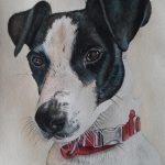 Painting of a jack russell terrier